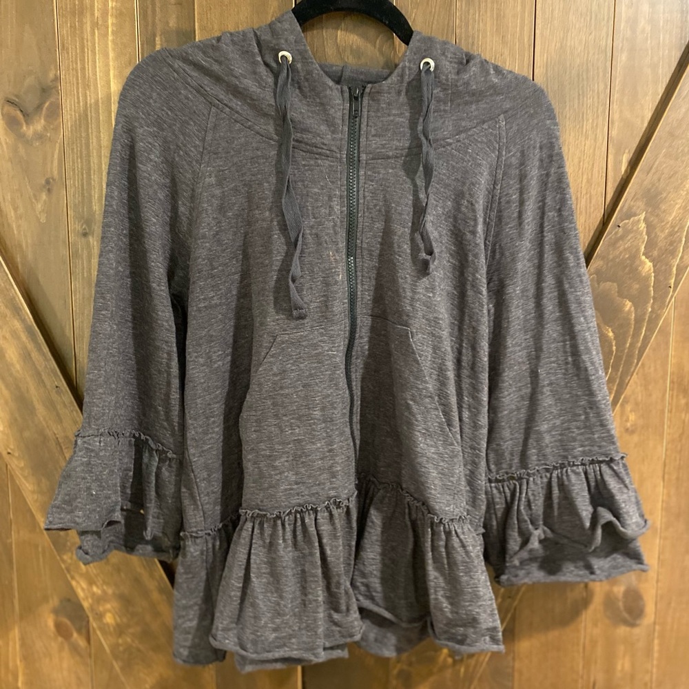 Coco + Carmen Ruffled Zip Up